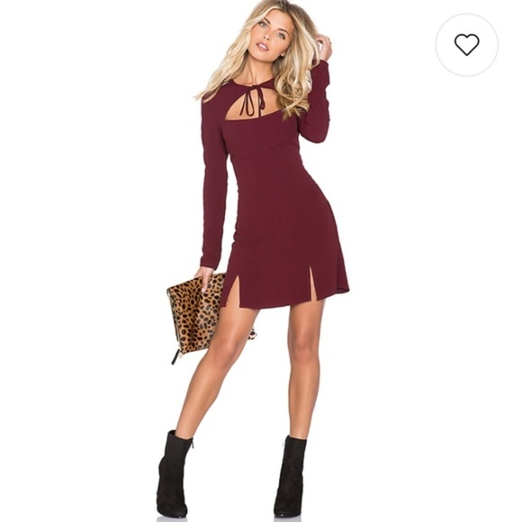 DEREK DRESS IN OXBLOOD, Stone Cold Fox, Size S - Picture 3 of 8